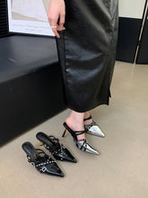 LBSFY  -  Casual Women Slides Slippers Thin High Heels Party Pumps Stiletto Office Party Shoes Casual Mules Shoes Size Gladiator 35-39